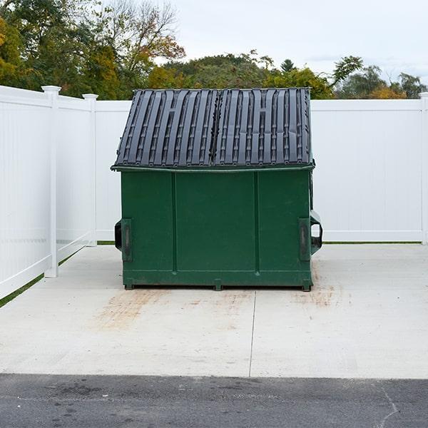 we provide a variety of sizes for our commercial dumpsters to accommodate various business needs, from 2-yard to 8-yard